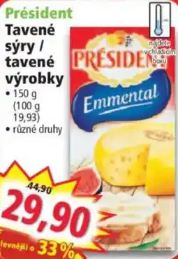 Norma Président tavené sýry nabídka