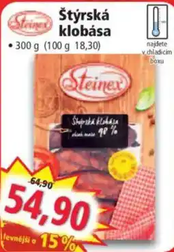 Norma Steinex štýrská klobása nabídka