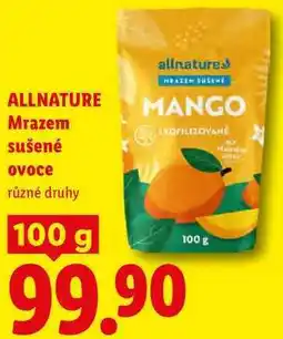 Lidl ALLNATURE Mrazem sušené ovoce nabídka