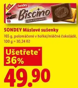 Lidl SONDEY Máslové sušenky nabídka