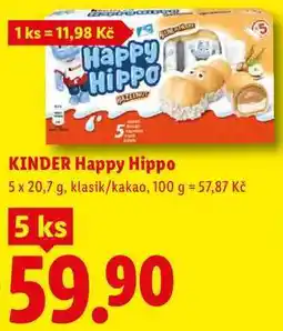 Lidl KINDER Happy Hippo nabídka