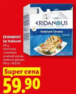 Lidl ERIDANOUS Sýr Halloumi, 225 g, různé druhy nabídka