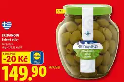 Lidl ERIDANOUS Zelené olivy, bez pecek nabídka