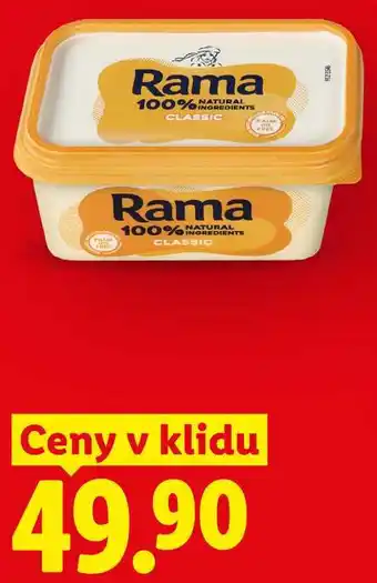 Rama 100% NATURAL, Ceny v klidu