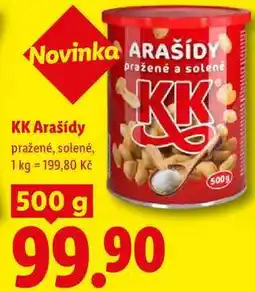 Lidl KK Arašídy nabídka