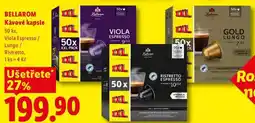 Lidl BELLAROM Kávové kapsle, 50 ks nabídka