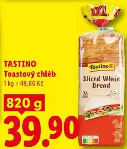 Lidl TASTINO Toastový chléb nabídka