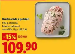 Lidl Krůtí roláda s petrželí, 600 g, chlazená nabídka