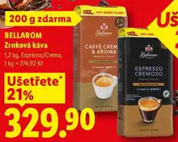 Lidl BELLAROM Zrnková káva nabídka