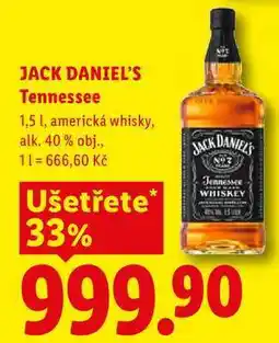 Lidl JACK DANIEL'S Tennessee nabídka