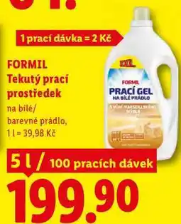 Lidl FORMIL Tekutý prací prostředek, 5 l/100 PD nabídka