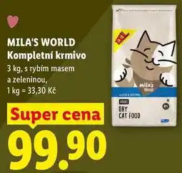 Lidl MILA'S WORLD Kompletní krmivo nabídka