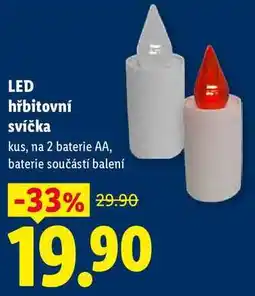 Lidl LED hřbitovní svíčka nabídka