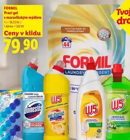 Lidl FORMIL Prací gel s marseillským mýdlem, 44 PD nabídka