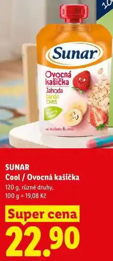 Lidl SUNAR Cool/Ovocná kašička nabídka