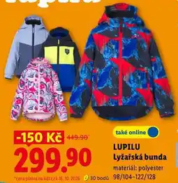 Lidl LUPILU Lyžařská bunda nabídka