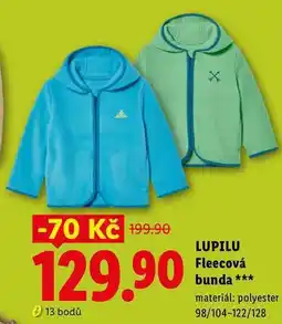 Lidl LUPILU Fleecová bunda nabídka