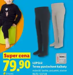 Lidl LUPILU Termo punčochové kalhoty nabídka