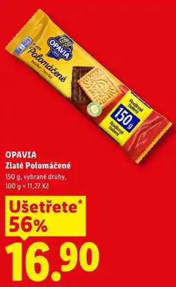Lidl OPAVIA Zlaté Polomáčené 150 g, vybrané druhy nabídka