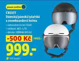 Lidl CRIVIT Dámská/pánská lyžařská a snowboardová helma nabídka