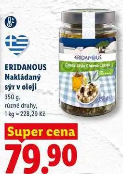 Lidl ERIDANOUS Nakládaný sýr v oleji nabídka