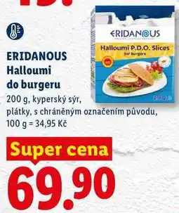 Lidl ERIDANOUS Halloumi do burgeru nabídka
