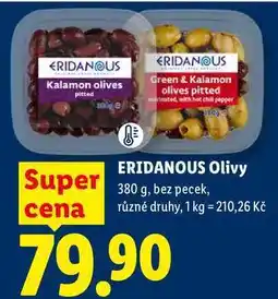Lidl ERIDANOUS Olivy, 380 g, bez pecek nabídka