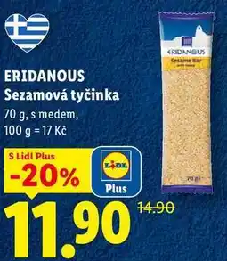 Lidl ERIDANOUS Sezamová tyčinka nabídka