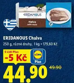 Lidl ERIDANOUS Chalva, 250 g, různé druhy nabídka
