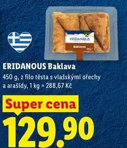 Lidl ERIDANOUS Baklava nabídka