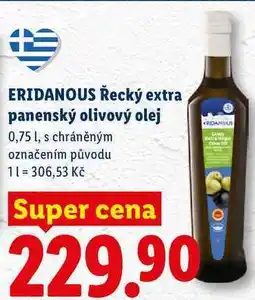 Lidl ERIDANOUS Řecký extra panenský olivový olej nabídka