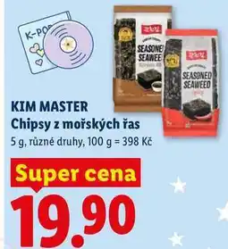 Lidl KIM MASTER Chipsy z mořských řas, 5 g, různé druhy nabídka