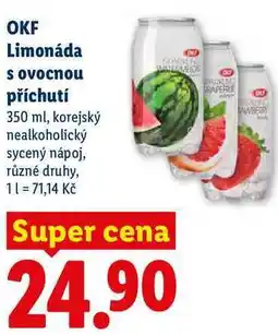 Lidl OKF Limonáda s ovocnou příchutí nabídka