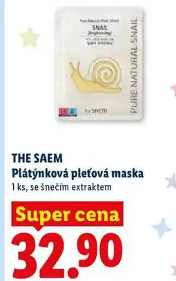 Lidl THE SAEM Plátýnková pleťová maska, 1 ks nabídka