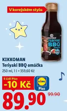 Lidl KIKKOMAN Teriyaki BBQ omáčka nabídka