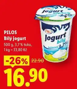 Lidl PILOS Bílý jogurt nabídka
