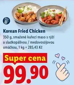 Lidl Korean Fried Chicken nabídka