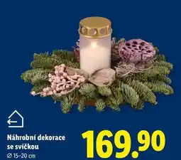 Lidl Náhrobní dekorace se svíčkou nabídka