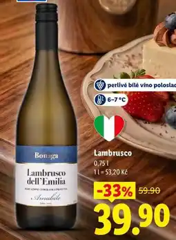 Lidl Lambrusco nabídka