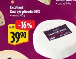Albert Excellent Kozí sýr přírodní 50% nabídka