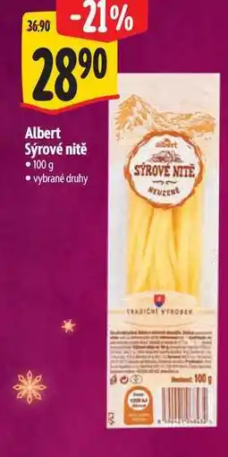 Albert Albert Sýrové nitě nabídka