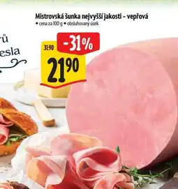 Albert Mistrovská šunka nejvyšší jakosti - vepřová nabídka