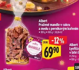 Albert Albert Pražené mandle v cukru a medu s perníkovým kořením nabídka