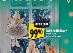 Albert Stojící Anděl filcový 1ks 22 cm nabídka