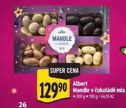Albert Albert Mandle v čokoládě mix nabídka