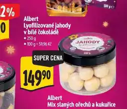 Albert Albert Lyofilizované jahody v bílé čokoládě nabídka