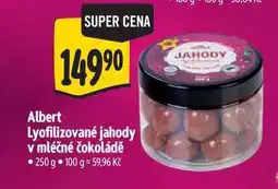 Albert Albert Lyofilizované jahody v mléčné čokoládě nabídka