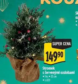 Albert Stromek s červenými ozdobami 1ks 33 cm nabídka