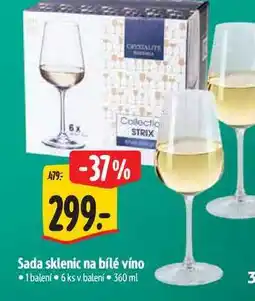 Albert Sada sklenic na bílé víno 6 ks nabídka