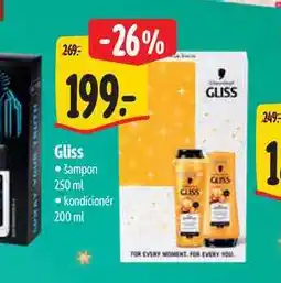 Albert Gliss šampon 250 ml + kondicionér 200 ml nabídka